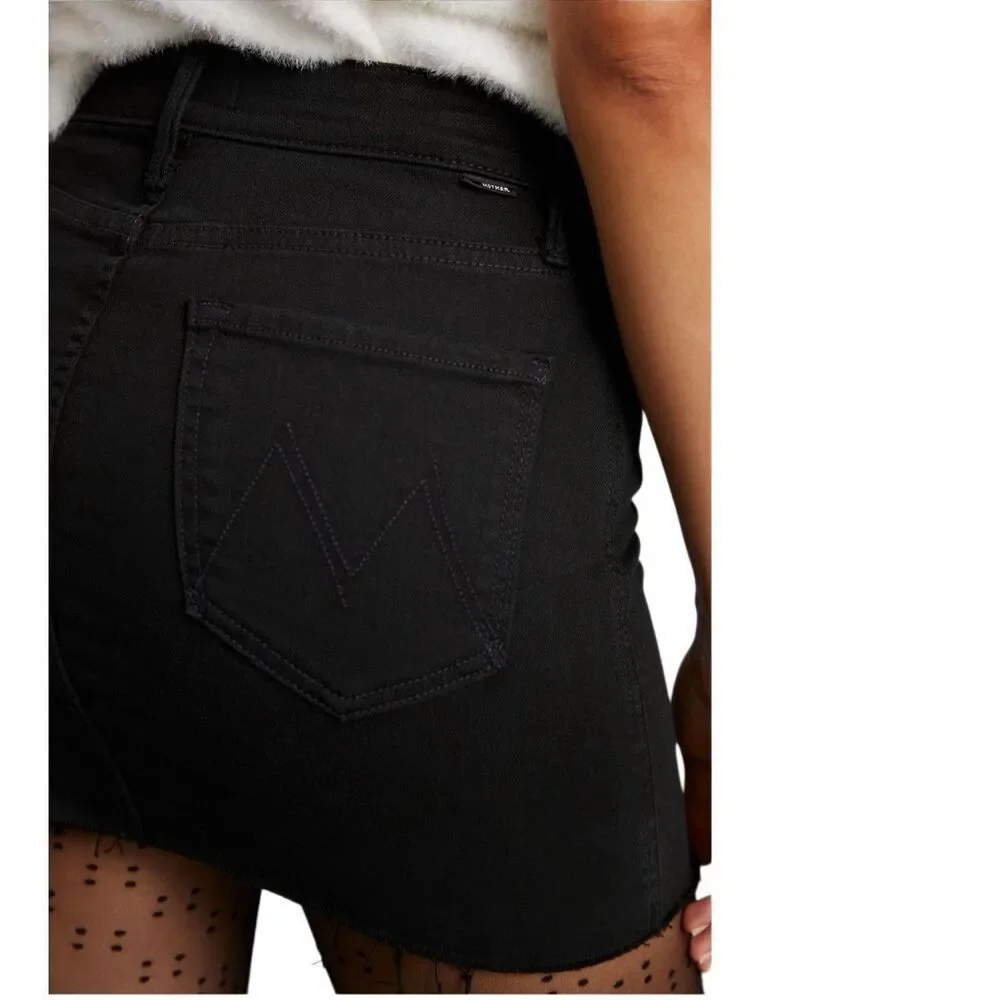 MOTHER High-Waisted Smokin' Double Micro Skirt Size 28